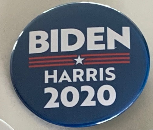 Biden Harris 2020 2-Pack Buttons Modern Campaign Photo Convention Pins 2-1/4 Inch Designs 8718