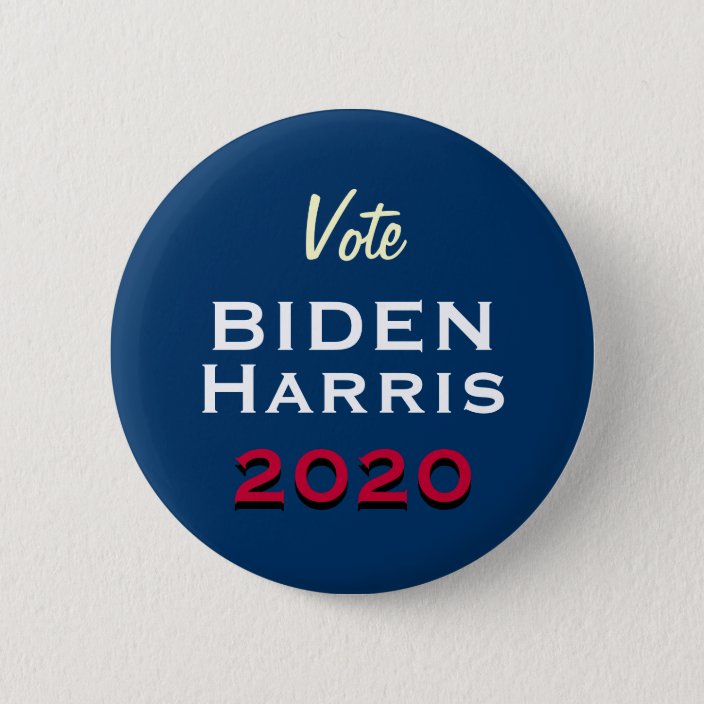 Joe Biden & Kamala Harris 2.25" Pins Biden/Harris 2020 Set of 6 Round Badges
